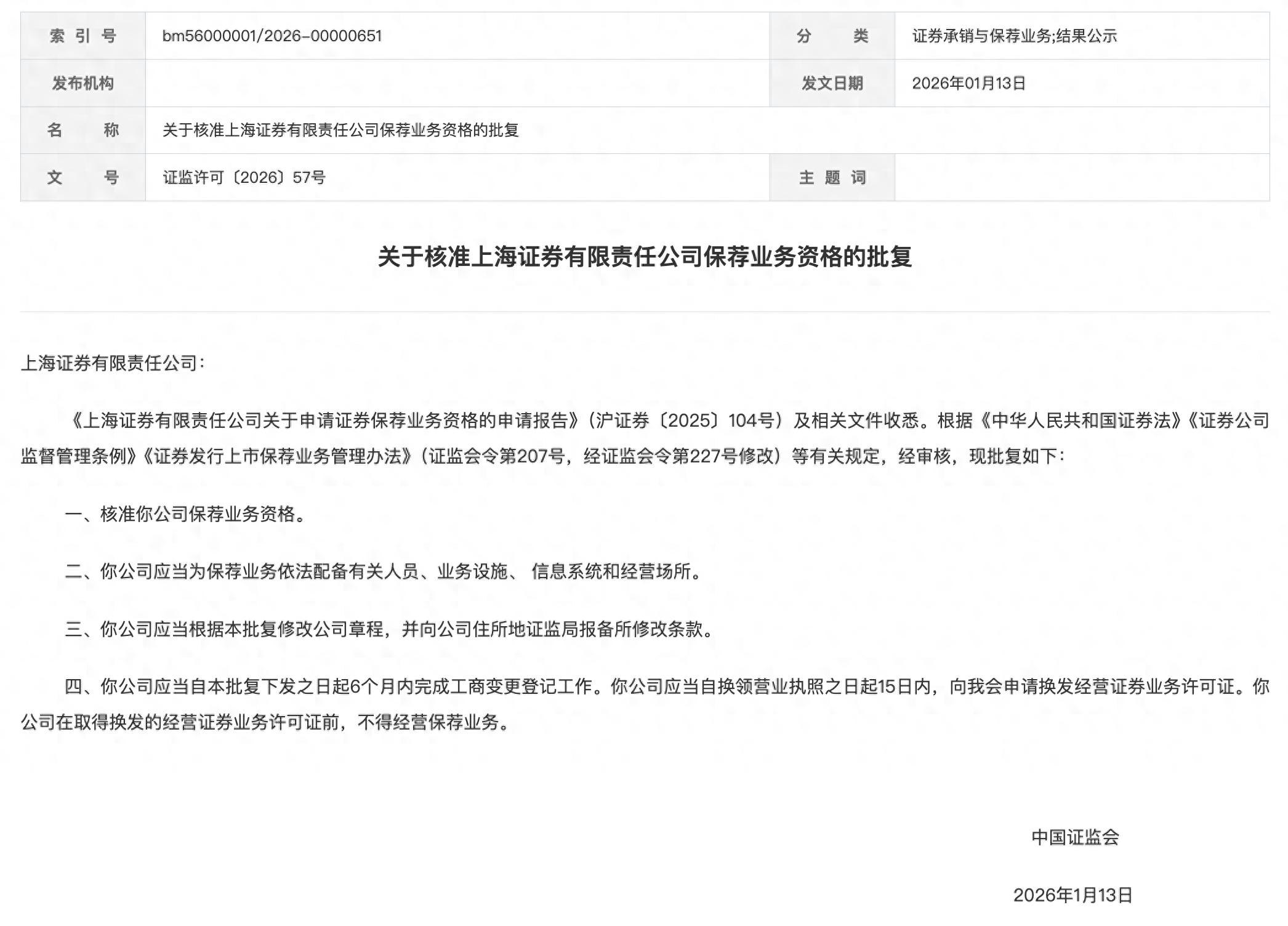 上海证券保荐业务许可证获批意味着什么？